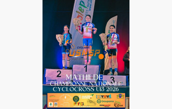 Mathilde Guiné Championne Nationale Cyclocross U13 Ufolep