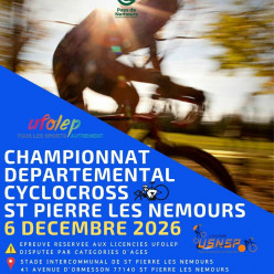 Cyclocross de St Pierre Lès Nemours - Prix de la Communauté de Communes du Pays de Nemours